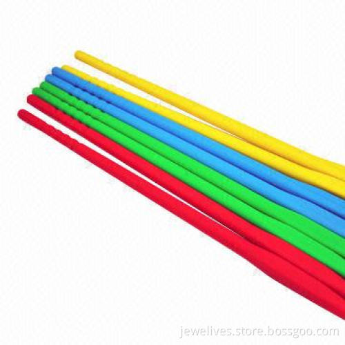 Colorful silicone chopsticks in short size